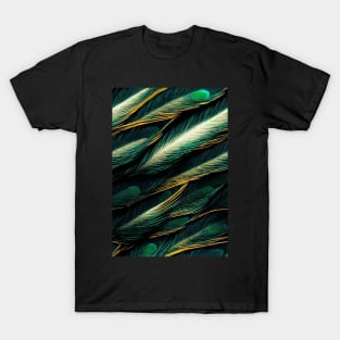 Beautiful colorful Peacock feather pattern - perfect for birdlovers #5 T-Shirt